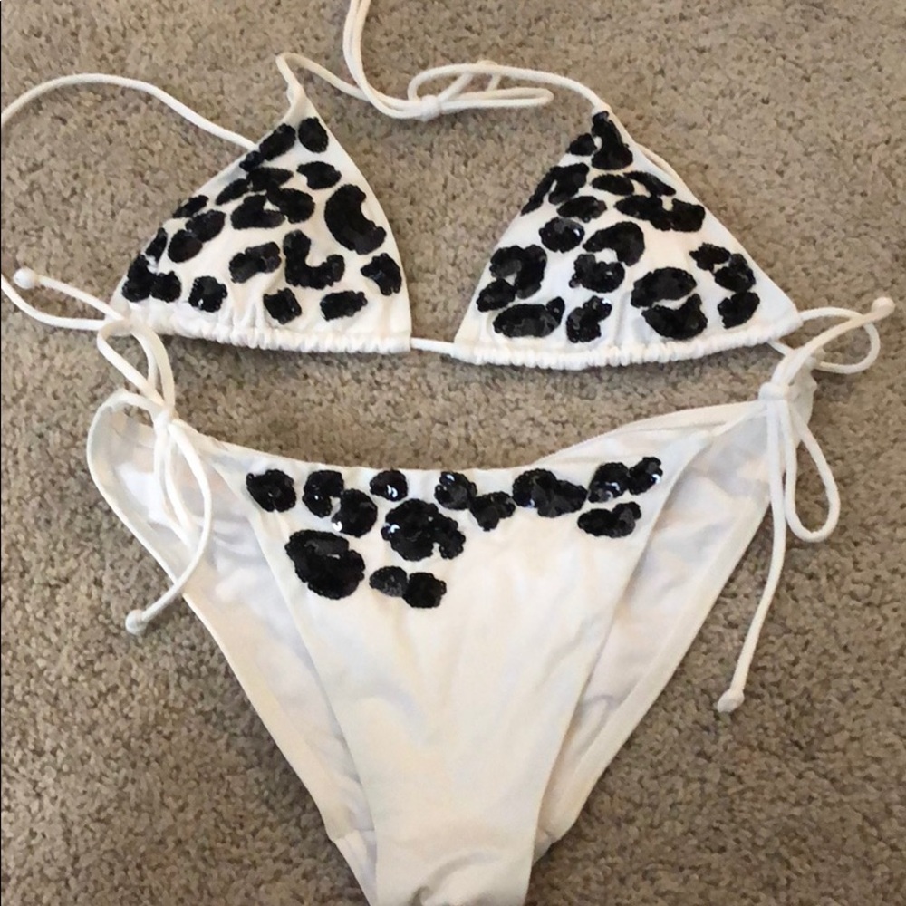 Victoria’s Secret leopard sequin bikini